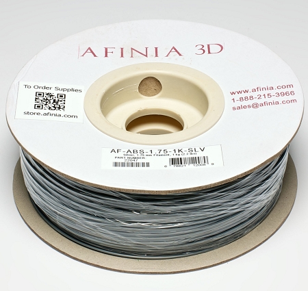 Billede af 3D-filament 1,75, sølv 1 kg, ABS Value Line