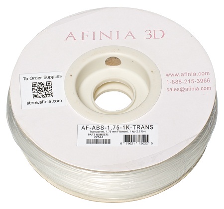 Image de Filament 3D 1,75 mm, transparent, 1kg, ABS Value