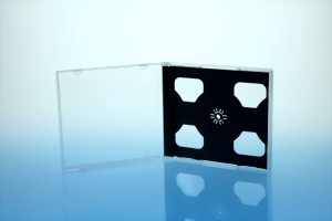 Kuva CD-tarjotin musta korkealaatuinen 2CD
