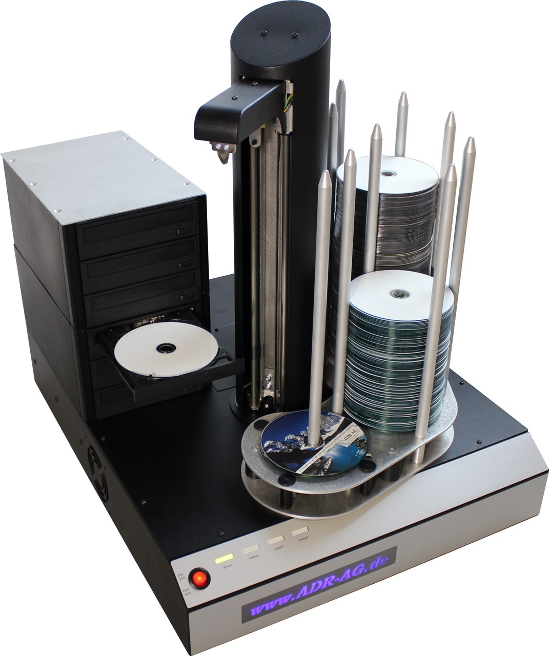 Imagen de Duplicadora con robot de CD/DVD autónomo Cyclone, 6 grabadoras