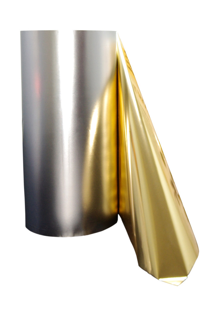 Imagem de Folha metálica dourada para a impressora de folhas FX400e/FX500e/FX510e 110mm x 200m