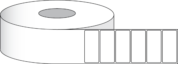 Obrázek Papírové etikety s vysokým leskem 3x2,5" (7,62 x 6,35 cm) 800 etiket na roli 2 "jádro
