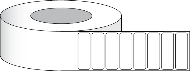 Kuva Mattapintaiset paperitarrat 3" x 1" (7,62 x 2,54 cm) 2375 tarraa per rulla 3" ydin.
