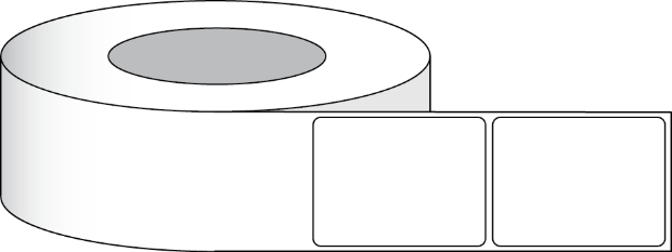 Kuva Mattapintaiset tarrat 3" x 4" (7,62 x 10,16 cm) 625 tarraa per rulla 3" ydin.
