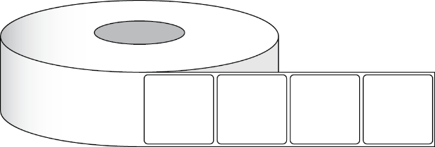 εικόνα του Χαρτί υψηλής στιλπνότητας Ετικέτα 2,5x1,5" (6,35 x 3,81 cm) 1625 ετικέτες ανά ρολό 3" πυρήνας