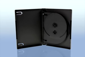 7 darabos DVD-doboz, fekete, highgrade képe