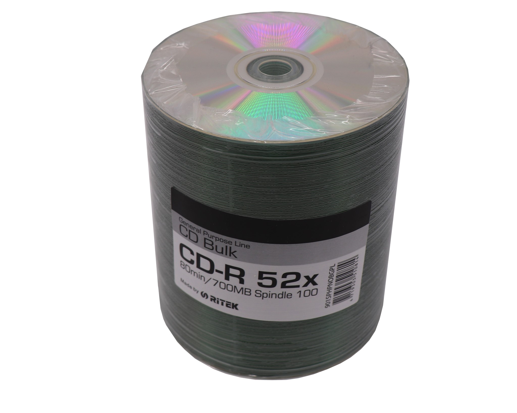 Imagine de CD-R blank RITEK imprimabil, 25mm termo-argintiu