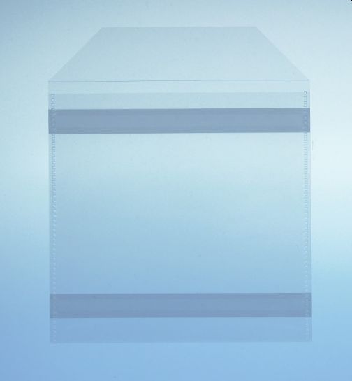 εικόνα του Polybag transparent mit Klappe und Rückensticker