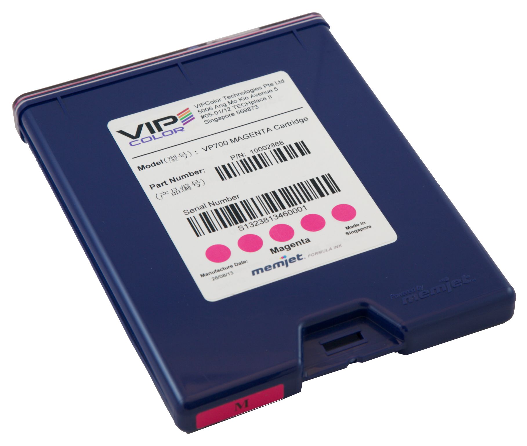 Obrázek Inkoustová kazeta purpurové barvy pro VIPColor VP700