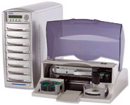 Billede af DUP-07 DVD CD Copy Station med 7 CD/DVD-brændere, 1 læser, 320 GB HDD + DP4100-printer