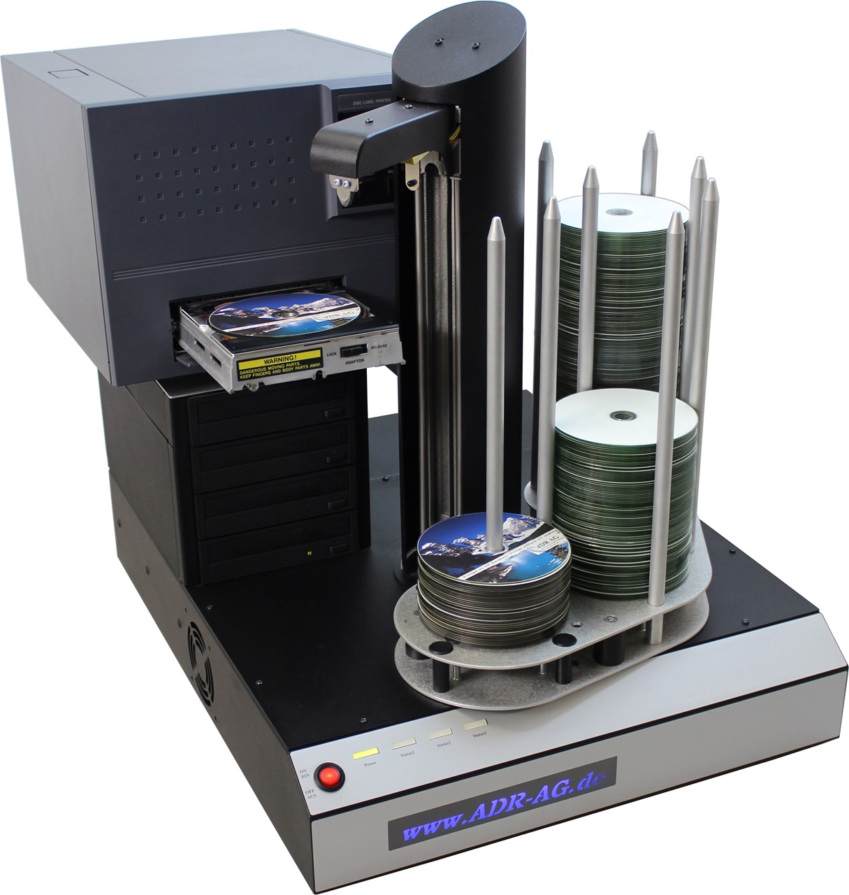 Imagem de Cyclone 4 Duplicador de CD/DVD com impressora de termoretransferência TEAC p-55